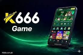 K666 Game promotional banner showing the mobile app interface on a smartphone